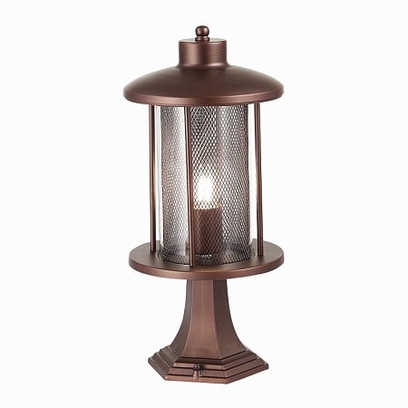 Светильник уличный наземный ST-Luce Темный кофе/Прозрачный, Темный кофе E27 1*60W SL080.405.01 - фото