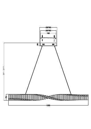 Подвесной светильник Maytoni Krone P097PL-L28BS3K - фото
