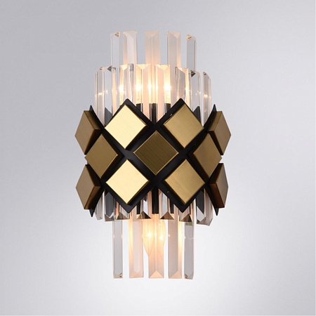 Настенный светильник Arte Lamp AMELIA A1039AP-2BK - фото