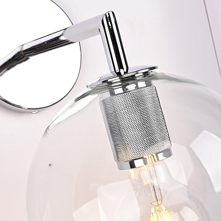 Бра Rh Utilitaire Globe Shade Single Sconce Silver Imperiumloft 123277-22 - фото