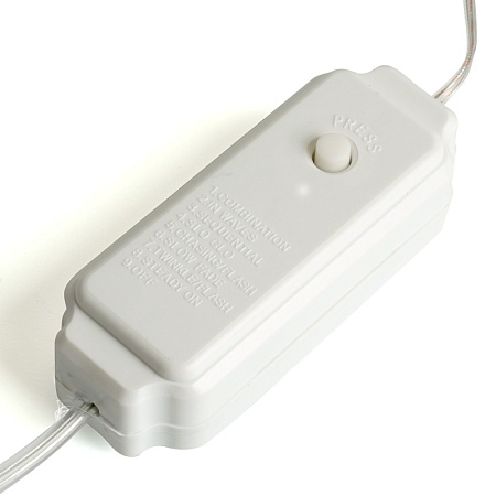 Светодиодная гирлянда Feron CL577 линейная Роса (на плоском проводе) 220V 2700К c питанием от сети - фото