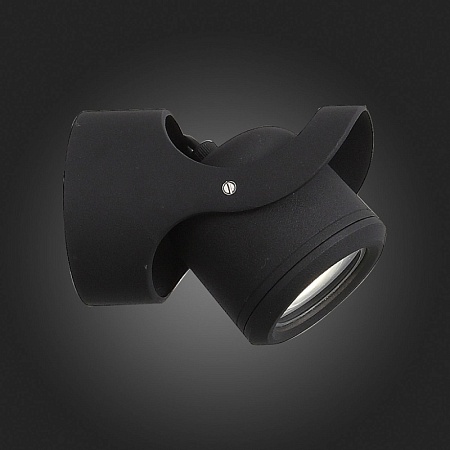 Светильник уличный настенный ST-Luce Черный/Черный, Прозрачный G5,3 1*3W SL093.401.01 - фото