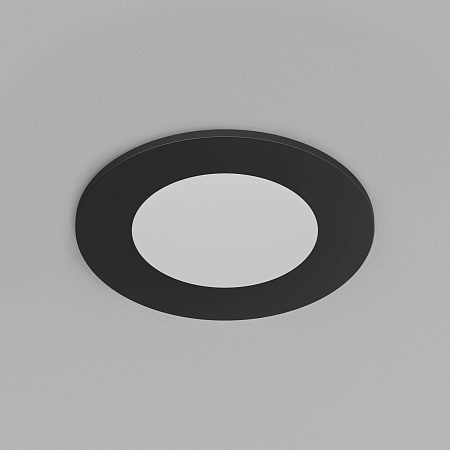 DK3101-BK Встраиваемый влагозащищенный светильник, IP65, до 10 Вт, LED, GU5,3, черный - фото