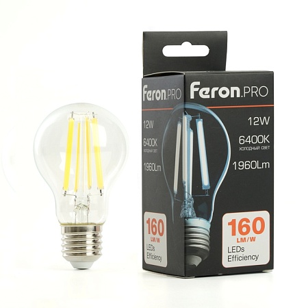 Лампа светодиодная Feron.PRO LB-1112 Шар E27 1960LM 12W 175-265V 6400K - фото