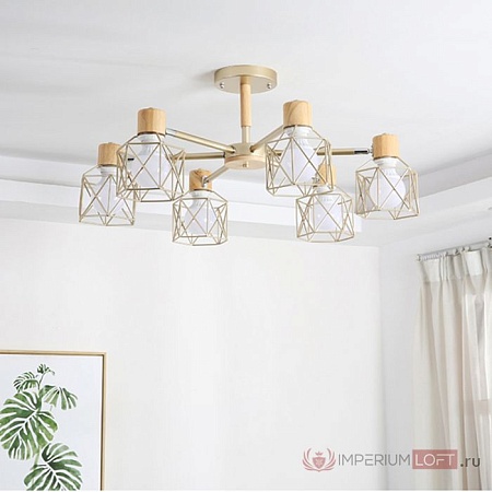 Потолочная Люстра Corf B3 Champagne 6 Lamps Imperiumloft 203765-26 - фото