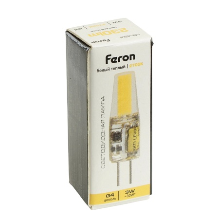Лампа светодиодная Feron LB-424 G4 3W 12V 2700K - фото
