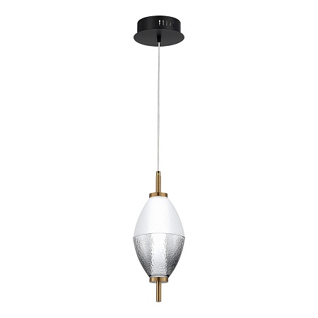Светильник подвесной ST-Luce Черный/Белый, Дымчатый LED 1*8W 3000K SL6130.403.06 - фото