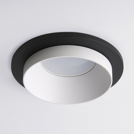 Встраиваемый точечный светильник 114 MR16 белый/черный Elektrostandard - фото