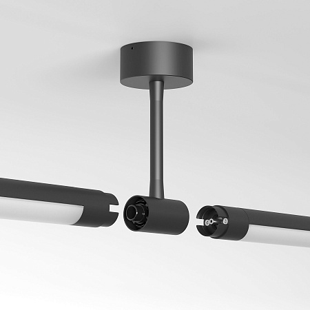 Module System Декоративная гибкая стойка без питания (черный) 85193/00 Elektrostandard - фото