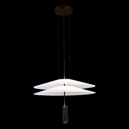 Люстра подвесная ST-Luce Черный/Белый LED 1*15W 3000K SL6101.403.01 - фото