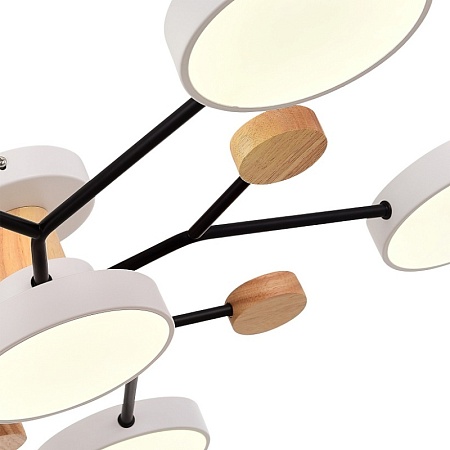 Светильник потолочный Белый/Белый LED 6*12W 3000K/4500K/6000K SLE6006-502-06 - фото