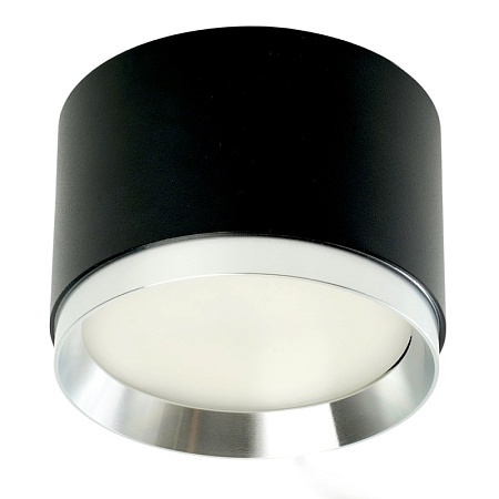 Светильник потолочный Feron Barrel DUET HL459 12W, 230V,GX53, черный + хром IP20 - фото