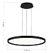 Светильник подвесной ST-Luce Черный/Белый LED 1*45W 3000K-6000K SL6015.403.01 - фото