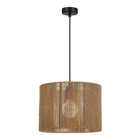 Светильник подвесной бежевый/черный E27 1*40W SLE6024-603-01 - фото