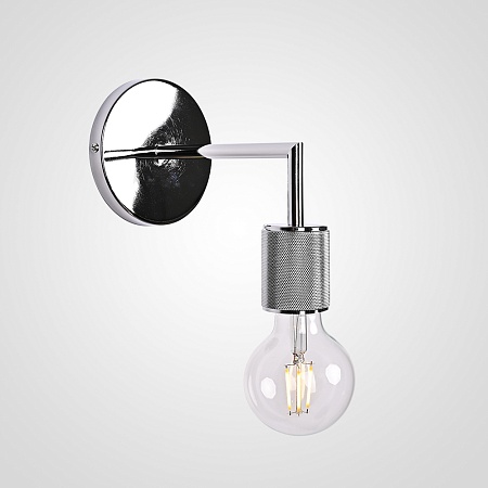Бра Rh Utilitaire Single Sconce Silver Imperiumloft 123286-22 - фото