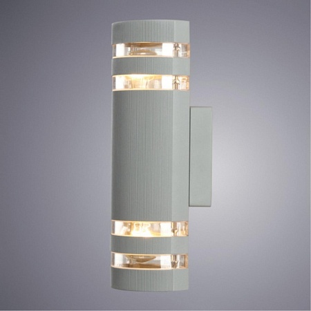 Уличный настенный светильник Arte Lamp METRO GREY A8162AL-2GY - фото