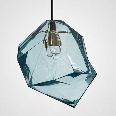 Подвесной Светильник Color Ice Cube Pendant Jevio 1 Голубой Imperiumloft 140781-26 - фото