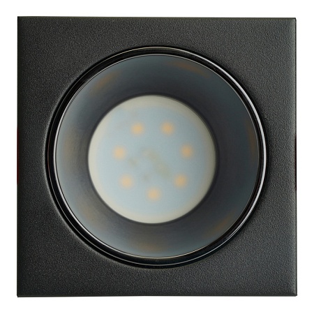 Светильник встраиваемый Feron DL3112 потолочный MR16 G5.3  черный + черный хром - фото