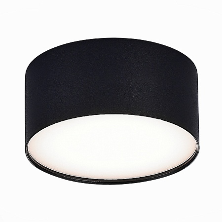 Светильник потолочный Черный LED 1*12W 4000K 1 080Lm Ra>90 120° IP20 D120xH55 185-265V ST606.442.12 - фото