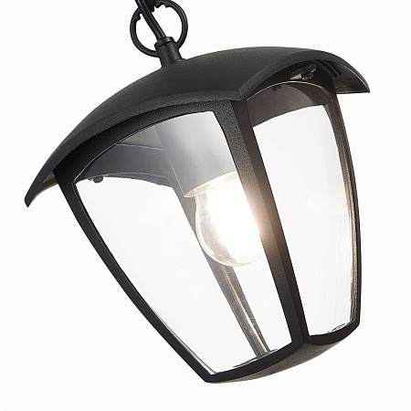 Светильник уличный подвесной ST-Luce Черный/Черный, Прозрачный E27 1*40W SL081.403.01 - фото