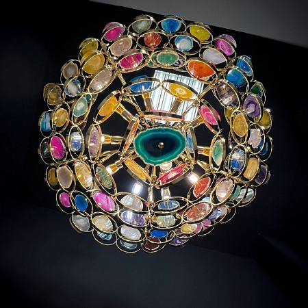 Люстра Tezani Argent Suspension Pendant Lamp 85 Gold D50 Imperiumloft 186184-22 - фото