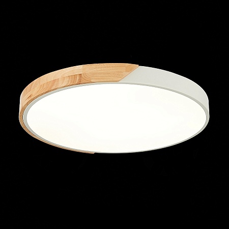 Светильник потолочный Белый, Светлое дерево/Белый LED 1*45W 3000K/4000K/6000K SLE200952-01 - фото
