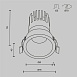 Встраиваемый светильник Technical DL118-15W-2.7K-W - фото