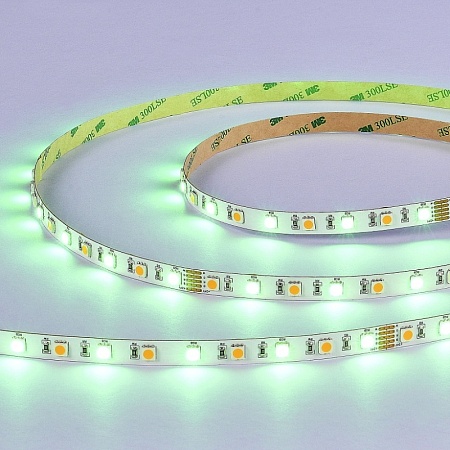 Светодиодная лента SMD5050 - 17.28W/M 3000K+RGB 300Lm Ra>90 IP20 L1 000xW10xH- 24V ST019.318.20RGBW - фото