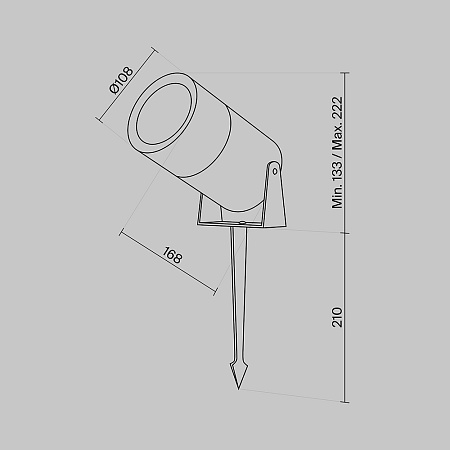 Ландшафтный светильник Outdoor O050FL-L15GF3K - фото