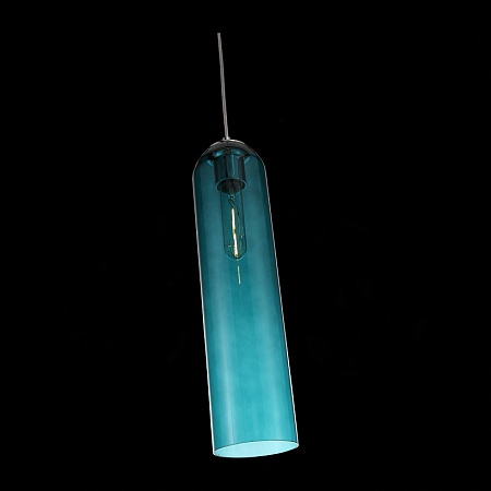 Светильник подвесной ST-Luce хром/зеленый E27 1*60W SL1145.183.01 - фото