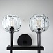 Бра Boule De Cristal Double Sconce Brass Черный Imperiumloft 178385-22 - фото