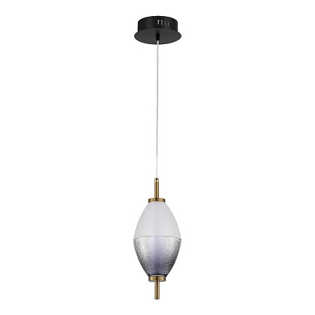 Светильник подвесной ST-Luce Черный/Белый, Дымчатый LED 1*8W 3000K SL6130.403.06 - фото