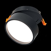 Встраиваемый поворотный светильник Черный LED 1*14W 3000K 1 100Lm Ra&gt;90 120° IP20 D105x ST651.438.14