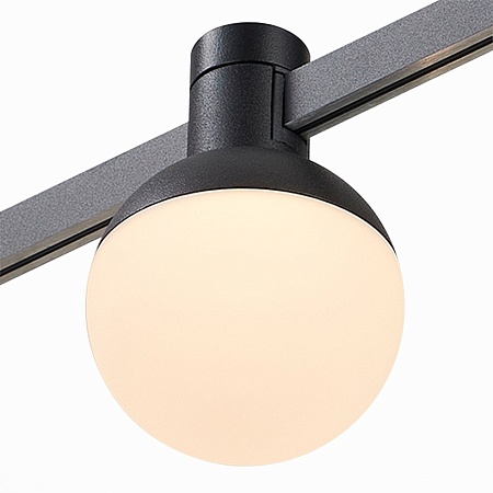 Магнитный трековый светильник FARM Черный LED 1*5W 3000K 78Lm Ra90 120 IP20 D75xH109 24 ST815.406.05 - фото
