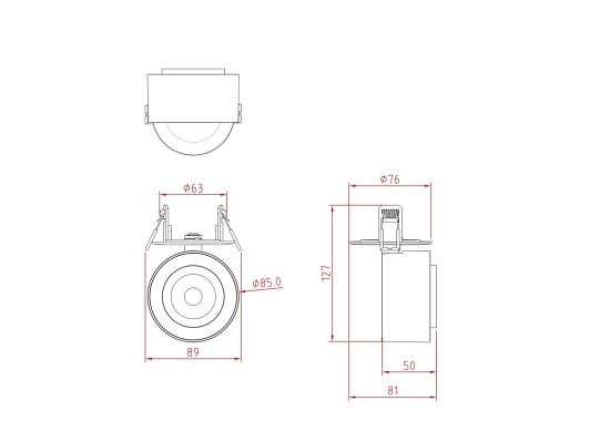 Потолочный светильник Technical Treo C063CL-L12W4K - фото