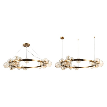 Светильник подвесной ST-Luce Бронза/Коньячный G4 24*5W SL1165.303.24 - фото