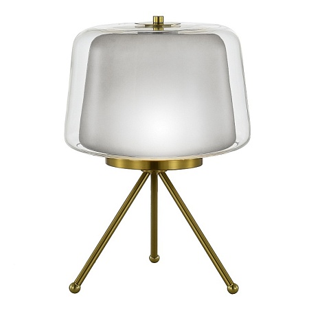 Прикроватная лампа ST-Luce Латунь/Серый, Прозрачный LED 1*16W 3000K SL6127.314.01 - фото