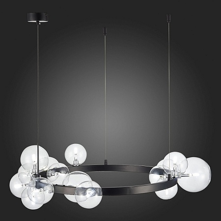 Светильник подвесной ST-Luce Черный/Прозрачный G4 15*5W SL1165.402.15 - фото