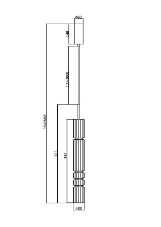 Подвесной светильник Maytoni Ordo MOD272PL-L12B3K - фото