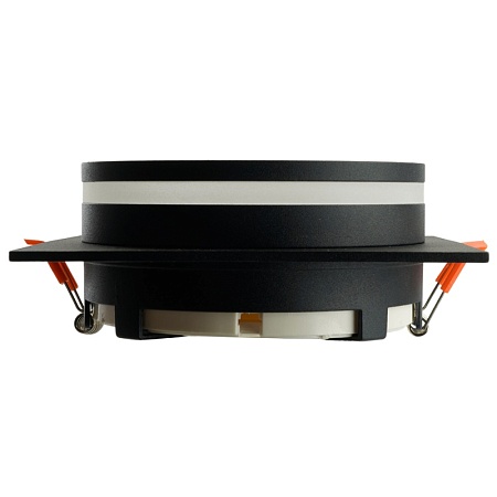 Светильник встраиваемый Feron DL703 LUNA потолочный GX70 черный квадрат - фото