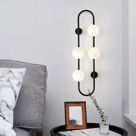 Настенное Бра Hoop Wall H115 Black Imperiumloft 213737-26 - фото