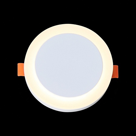 Светильник встраиваемый Белый LED 1*6W 3000K 468Lm Ra>80 120° IP20 D110xH20 170-240V ST104.502.06 - фото