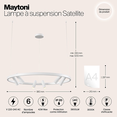 Подвесной светильник Maytoni MOD102PL-L42W - фото