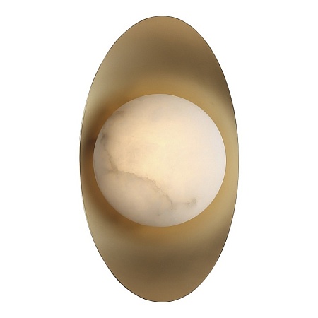 Светильник настенный ST-Luce Золотистый/Алебастр LED 1*7W 3000K SL6229.201.01 - фото