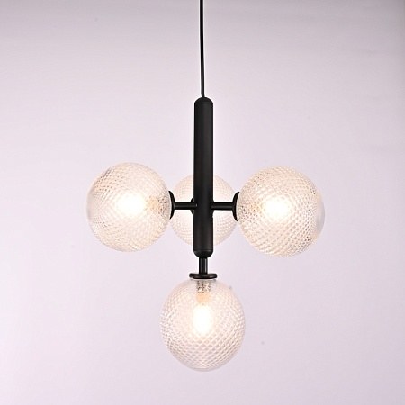 Подвесной Светильник Raffin 4 Transparent Black Imperiumloft 177908-26 - фото