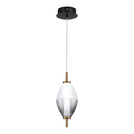 Светильник подвесной ST-Luce Черный/Белый, Дымчатый LED 1*8W 3000K SL6130.403.06 - фото