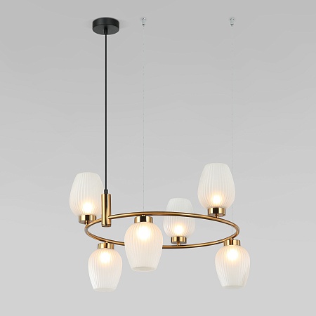 Подвесной светильник Eurosvet 30183/6 латунь - фото