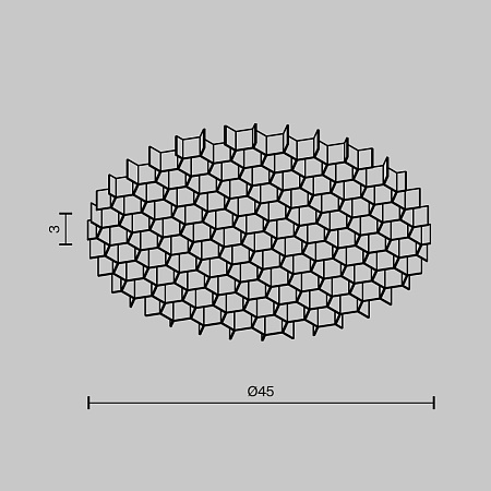 Комплектующие для светильника Technical HoneyComb-D45 - фото