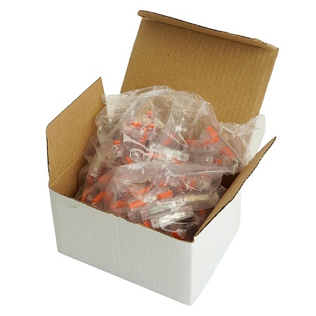 Клемма супер-компактная разветвительная 1 вход, 3 выхода, наборная STEKKER,LD220-103 (DIY упак 10 шт) - фото