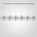 Люстра Tezani Argent Suspension Linear 6L 210 Imperiumloft 177954-22 - фото